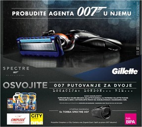 Gillette nagradna igra 2015 - osvojite  putovanje za dvije osobe u London i Rim