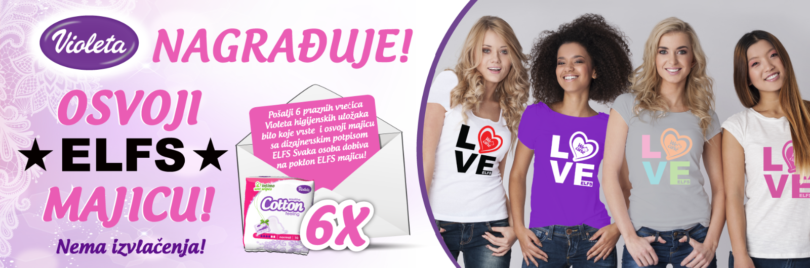 Violeta nagradna igra - osvojite ELFS majicu!
