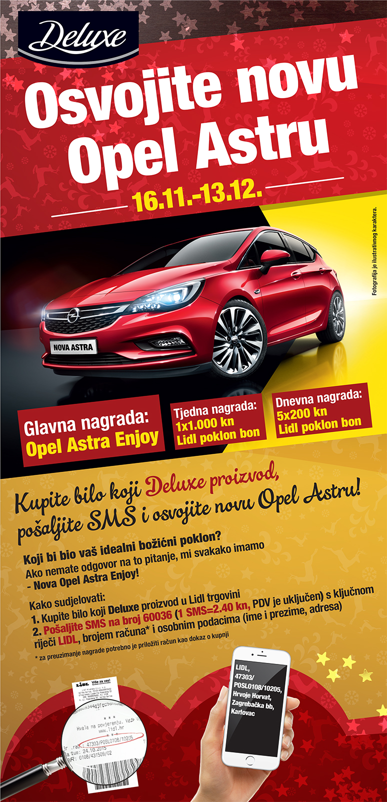 Lidl nagradna igra 2015 - osvojite novu Opel Astru!