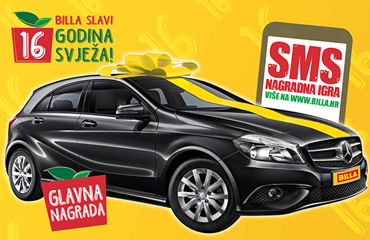 Billa nagradna igra 2015 - osvojite Mercedes Benz A180 CDI!