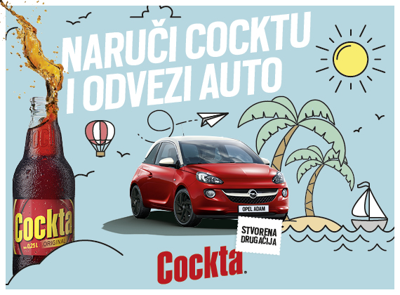 Dobitnici nagradne igre Cockta 2015 - osvojite opel Adam, prvi krug
