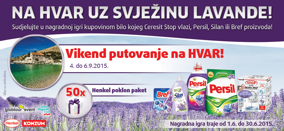 Konzum nagradna igra 2015 - osvojite vikend na Hvaru!