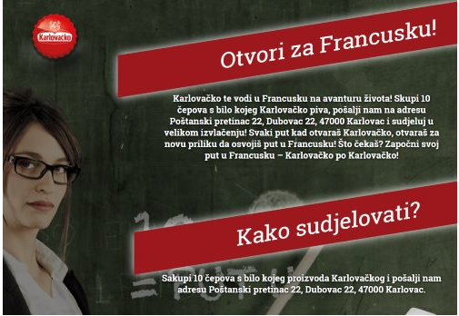 Karlovačko nagradna igra 2016: Otvori za Francusku!
