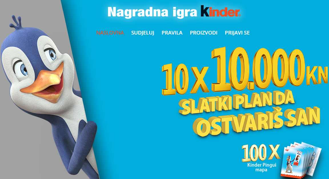 Osvoji 10.000 kuna na American Express kartici uz Kinder - Kinder nagradna igra 2017