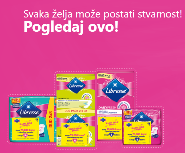 Svaka želja može postati stvarnost uz Libresse - Libresse nagradna igra 2017