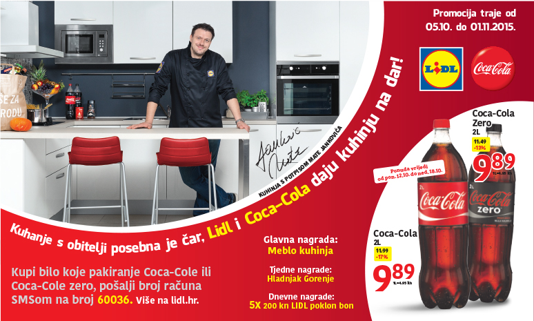 Lidl nagradna igra - Lidl i Coca Cola daju kuhinju na dar!