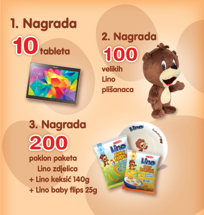 Lino nagradna igra 2015 - Lino Čokolino i Konzum nagrađuju