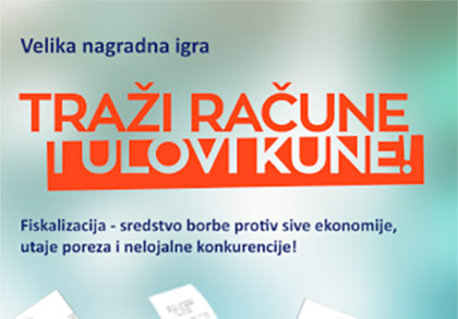 Nagradna igra Porezne uprave 2015 - Traži račune i ulovi kune