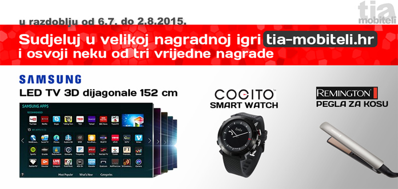 Tia mobiteli nagradna igra - osvojite smart tv ili smart watch